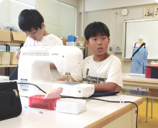 家庭科バッグ作り